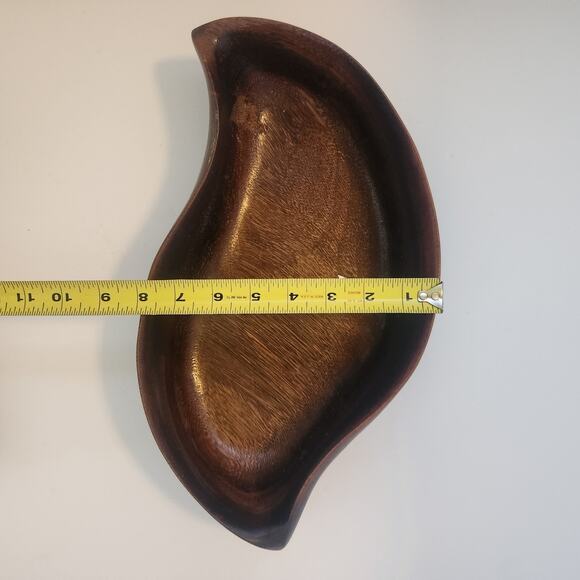 Vintage wooden salad bowl set. - Picture 3 of 5